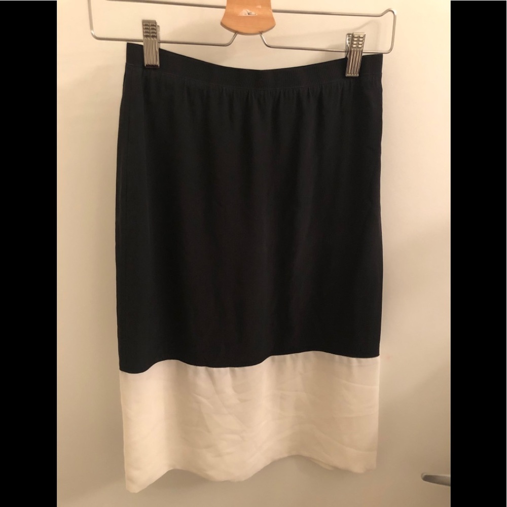 100% silk pencil skirt